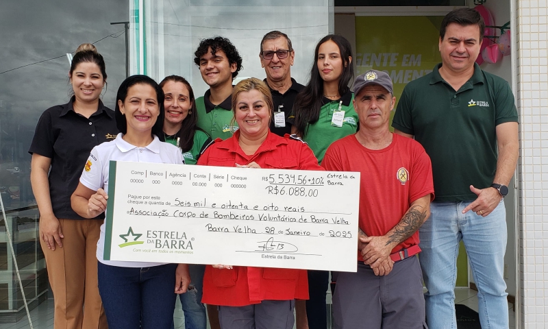 TROCO SOLIDÁRIO ASSOCIAÇÃO CORPO DE BOMBEIROS VOLUNTÁRIOS DE BARRA VELHA