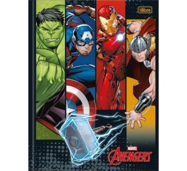 CADERNO BROCHO UNIV.80FLS AVENGERS