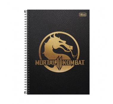 CADERNO 1M 80 FOLHAS MORTAL KOMBAT SORTIDO