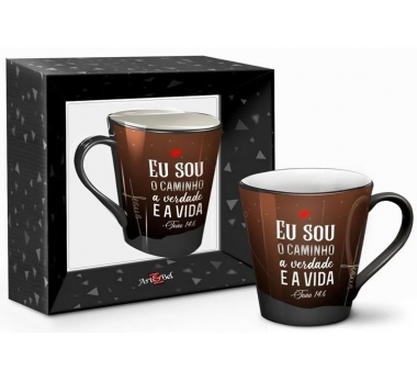 CANECA PORCELANA EU SOU O CAMINHO 270ML