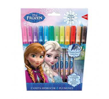 CANETINHA HIDROCOR FROZEN 12 CORES