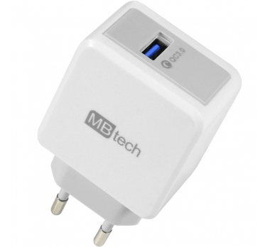 CARREGADOR TURBO 3.0 BIVOLT USB MB TECH