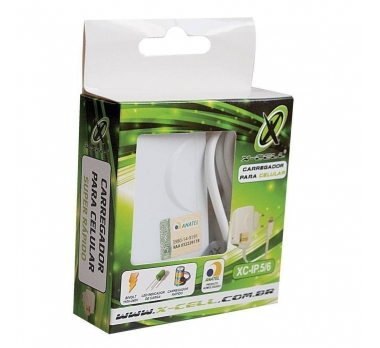 CARREGADOR CELULAR IPHONE XC-IP-5/6 X-CELL