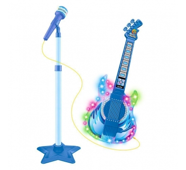 GUITARRA C/MICRO MUSICAL INFANTIL PEDESTAL