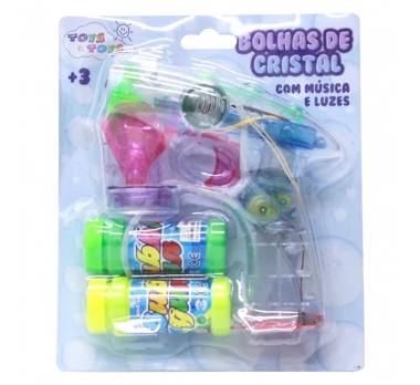 LANÇADOR BOLHAS CRISTAL COM LED