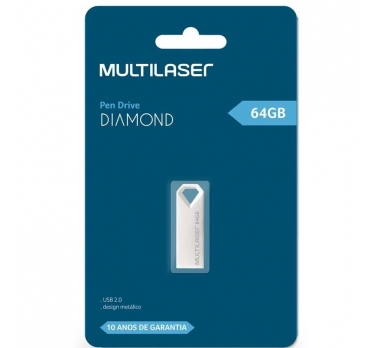 PENDRIVE DIAMOND METALICO 64GB 2.0