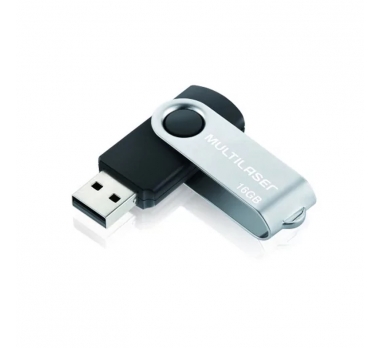 Pendrive Twist Usb 3.0 Preto 16Gb Multilaser