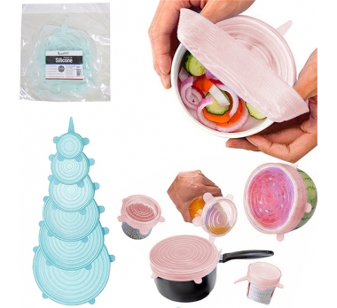 TAMPA DE SILICONE COLORS KIT COM 6 PECAS 7 / 9 / 1