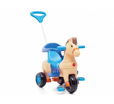 TRICICLO CAVALINHO POTO CALESITA AZUL