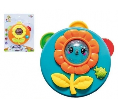 PANDEIRO MUSICAL INF.BEBE FLOR C/LUZ