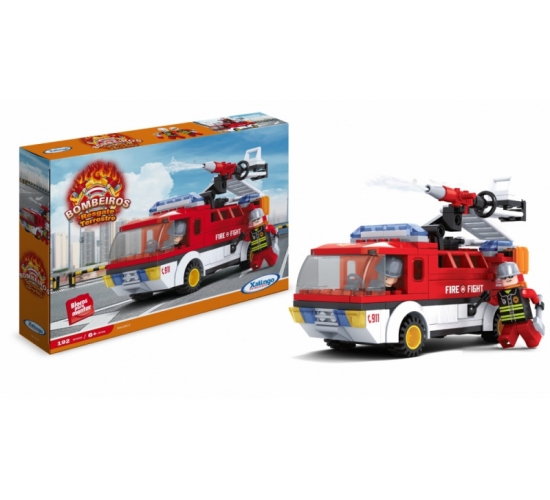 BLOCOS PARA MONTAR BOMBEIROS 192 PÇS
