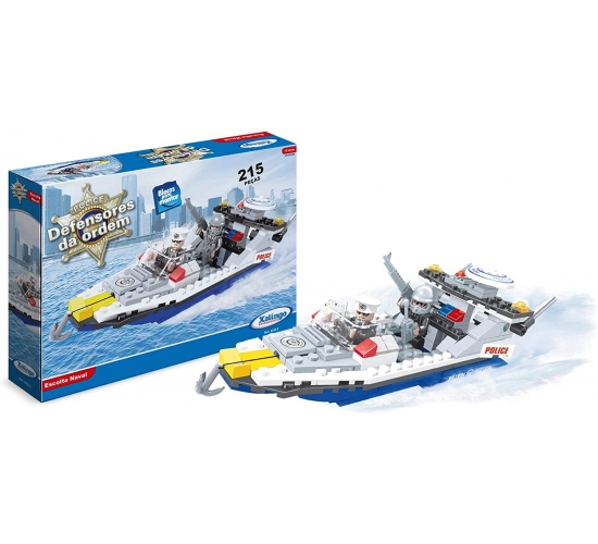 BLOCOS P/ MONTAR ESCOLTA NAVAL 215 PÇS