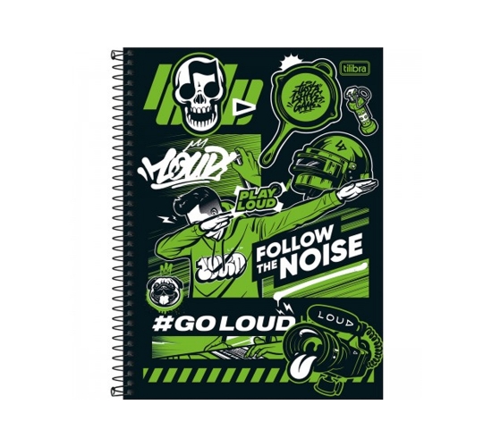 CADERNO 1M 80 FOLHAS LOUD SORTIDO