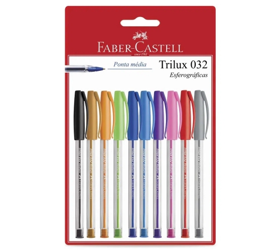 CANETA TRILUX COLORS C/10 FABER CASTELL
