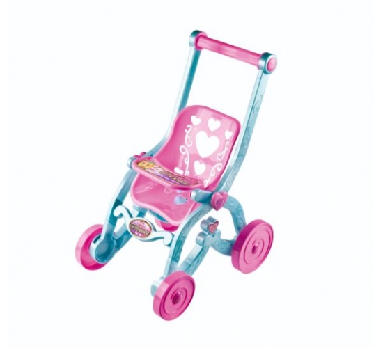 CARRINHO BONECA PRINCESAS ROSA/AZUL