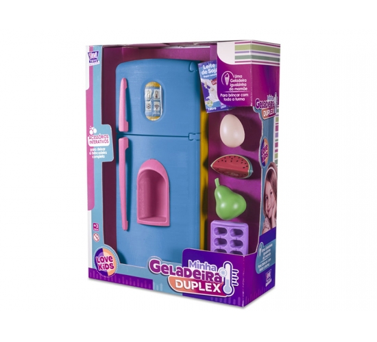 MINHA GELADEIRA DUPLEX 10 PEÇAS AZUL