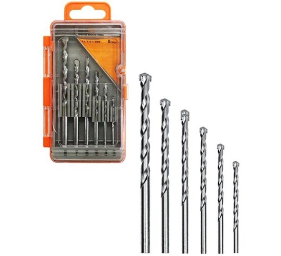JOGO BROCAS VIDEA 3 A 8MM C/6PCS BESTFER