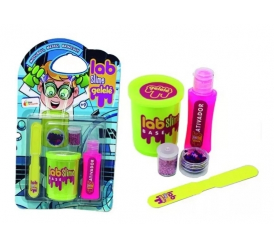 GELEINHA SLIME / GELELE LABORATORIO COM ACESSORIOS 5 PECAS.