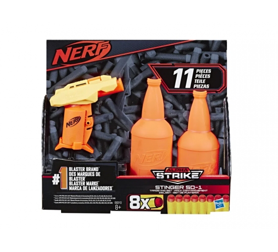 LANCADOR NERF STINGER SD1 COM GARRAFAS