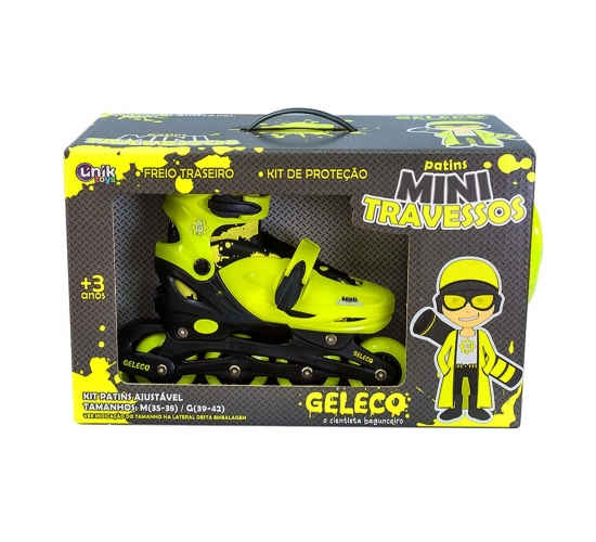 KIT PATINS MINI TRAVESSOS MASC