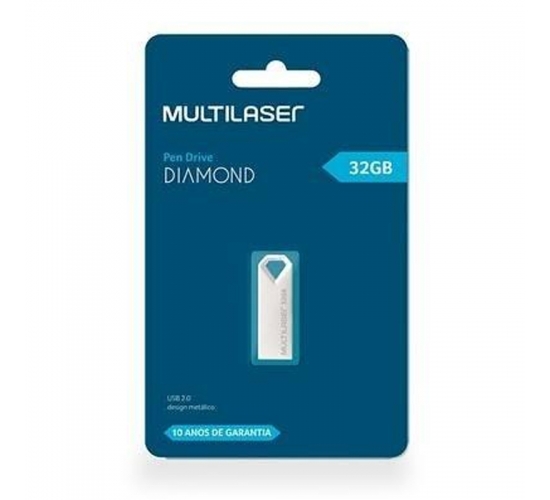 PENDRIVE MULTILASER DIAMNOND 32 GB USB 2.0