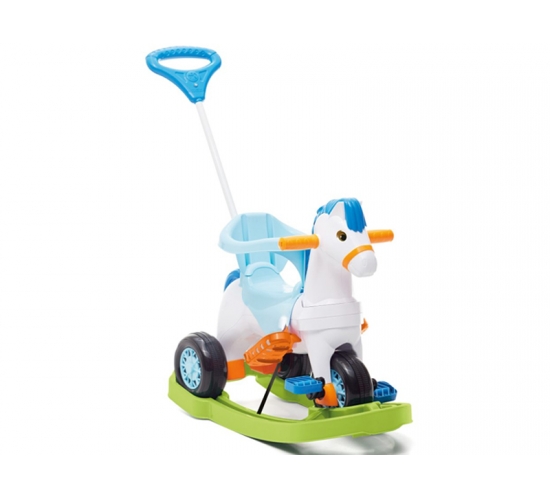 TRICICLO POPONEI COM BALANÇO AZUL