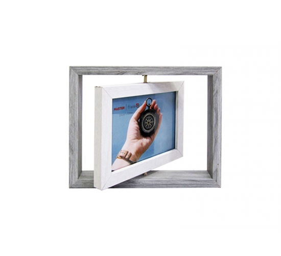 PORTA RETRATO MADEIRA GIRATORIO 10X15CM