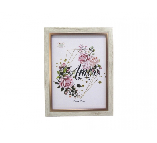 PORTA RETRATO 15X20 C/ MOLDURA DE PLASTICO