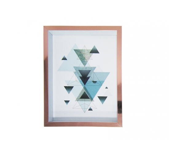 PORTA RETRATO 15X20 METALIZADO ROSE