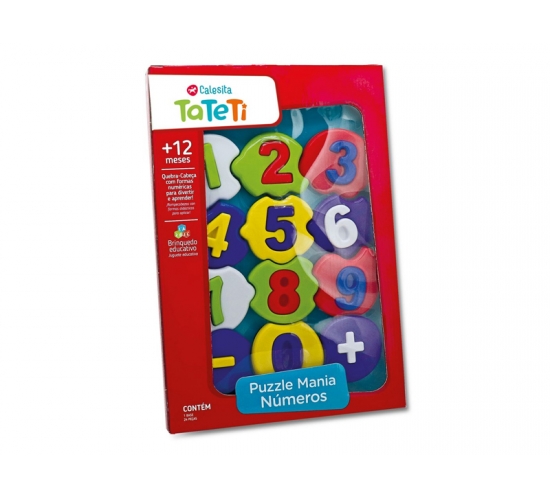 QUEBRA-CABEÇA FORMAS NUMERICAS 24PÇS