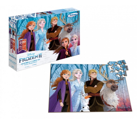 Quebra-cabeça 100 peças Frozen 2