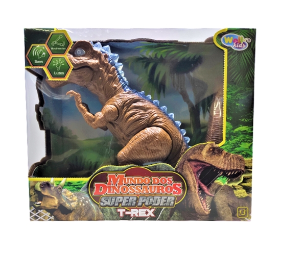 DINOSSAURO T-REX A PILHA