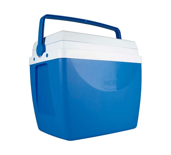 CAIXA/COOLER TERMICA 34LTS AZUL MOR