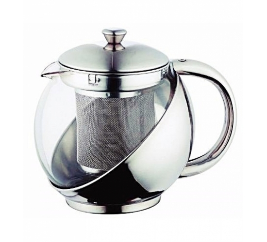 BULE PARA CHÁ INOX/VIDRO 700ML