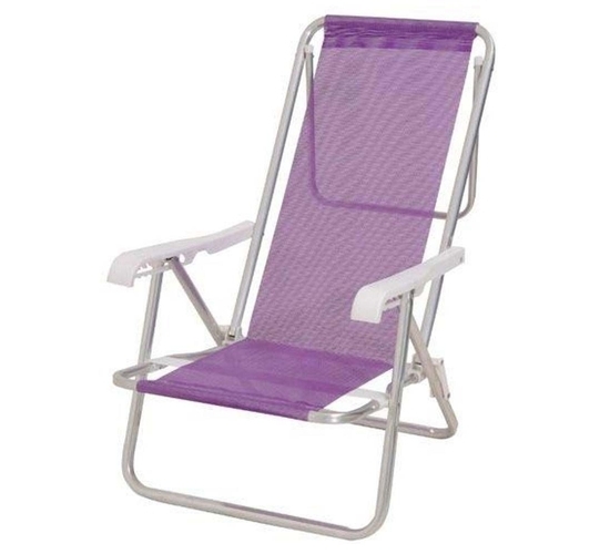 CADEIRA RECLIN. 8 POS ALUM LILAS MOR