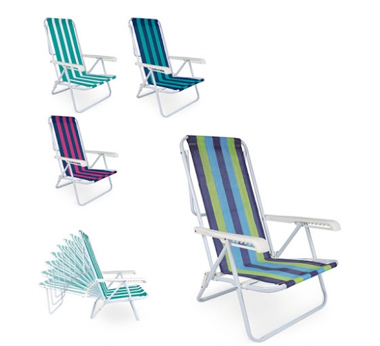 CADEIRA RECLIN. 8 POS AÇO MOR